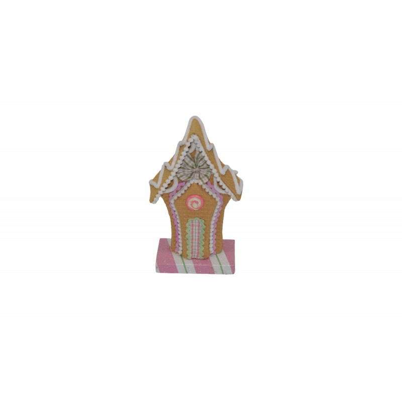 rainbow biscuit house 18*8*25cm sugar pink