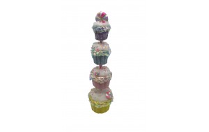 Rainbow Candy Χριστουγεννιάτικα Διακοσμητικά cupcakes σε ροζ απόχρωση σετ τεσσάρων τεμαχίων 23x83 εκ Rainbow Candy Χριστουγεννιάτικα Διακοσμητικά cupcakes σε ροζ απόχρωση σετ τεσσάρων τεμαχίων 23x83 εκ