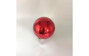 15CM ΜΠΑΛΑ ΠΛΑΣΤΙΚΗ SHINY RED