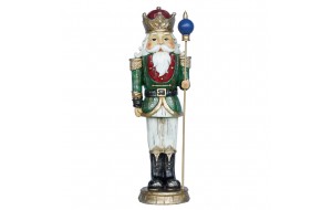 καρυοθραυστης resin classic antique 8.5*7*25.5cm green