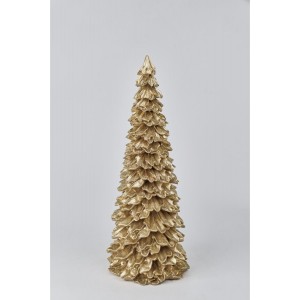 Χριστουγεννιάτικο διακοσμητικό δέντρο από πολυρεζίνη σε χρυσή απόχρωση 19x47 εκ Χριστουγεννιάτικο διακοσμητικό δέντρο από πολυρεζίνη σε χρυσή απόχρωση 19x47 εκ