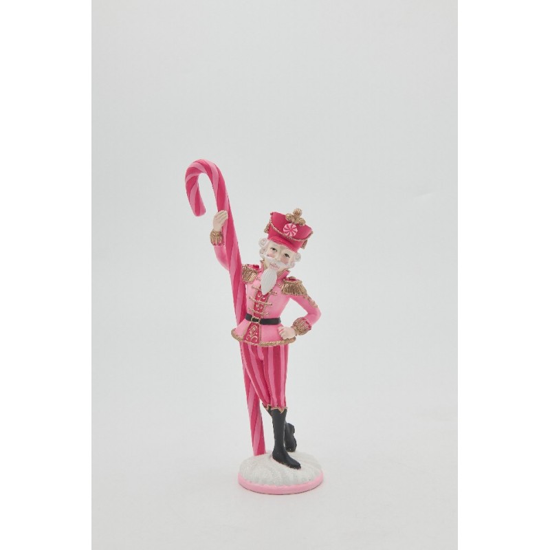 CANDYLAND NUTCRACKER ΕΠΙΤΡΑΠΕΖΙΟ POLYRESIN 9.2*6.2*23.2cm PINK