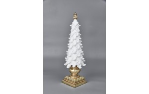 ΧΡ.ΔΕΝΤΡΟ ON BASIN ΕΠΙΤΡΑΠΕΖΙΟ POLYRESIN 15.2x14.7x47cm WHITE/GOLD