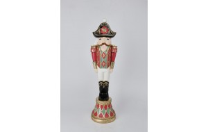 NAPOLEON SOLDIER ΕΠΙΤΡΑΠΕΖΙΟ POLYRESIN 17.4x17.2x62.5cm RED/WHITE