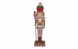 GINGER ΚΑΡΥΟΘΡΑΥΣΤΗΣ POLYRESIN LED 44*33*152CM BISCUIT