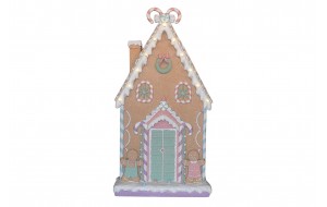 GINGER HOUSE POLYRESIN 50*15*93CM PASTEL PINK