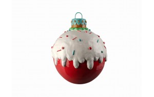 ICING CREAM BALL POLYRESIN 39*39*50CM PINK/MULTI