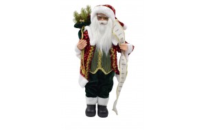santa παλτο παγετες 60cm red/green