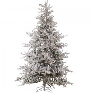 Winter Fairy Pre-Lit Flocked χριστουγεννιάτικο δέντρο με πράσινα χιονισμένα φύλλα mixed PE-PVC και 580 ενσωματωμένα LED με ύψος 240 εκ