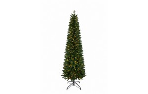 King Ultra Slim με 210 LED θερμής λευκής απόχρωσης σε Χριστουγεννιάτικο Διακοσμητικό δέντρο Ready-Shape με πράσινη απόχρωση 210 εκ