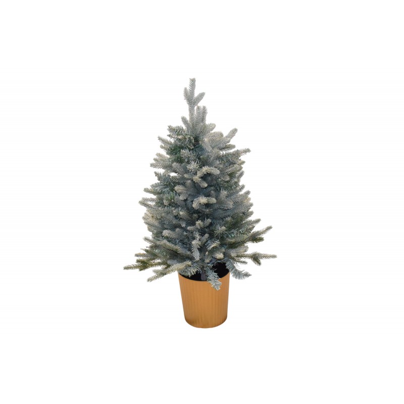 Sparkly Grey δεντράκι από PE και PVC για Χριστουγεννιάτικη Διακοσμητική σύνθεση 90 εκ CD-T-SP2042A-90
