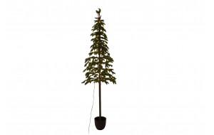 Χριστουγεννιάτικο Διακοσμητικό δέντρο Alpine Fir με κλαδιά PE σε πράσινη απόχρωση 210 εκ