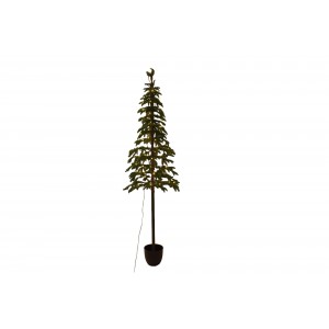 Χριστουγεννιάτικο Διακοσμητικό δέντρο Alpine Fir με κλαδιά PE σε πράσινη απόχρωση 210 εκ