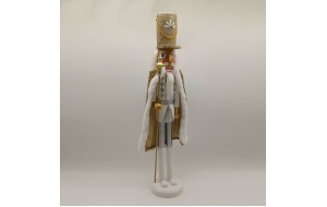 καρυοθραυστης slim prince 50cm χρυσο καπελο/χρυση μπερτα