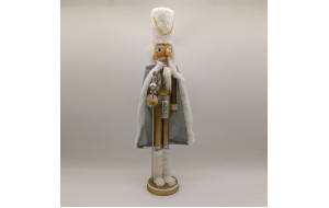 καρυοθραυστης slim prince 50cm γουνινο καπελο/χρυση μπερτα