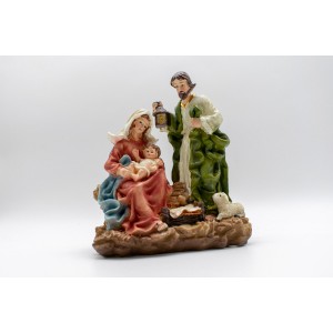 Χριστουγεννιάτικες διακοσμητικές φιγούρες φάτνης από πολυρεζίνη 41x9x26 εκ