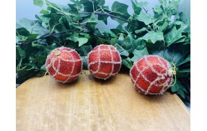 μπαλες foam καπιτονε s/3 d.8cm red