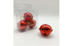 πακετο s/4 κουδουνακια 5.5cm κοκκινα