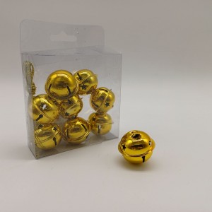 Χριστουγεννιάτικο κουδουνάκι σε χρυσή απόχρωση σετ δεκαοχτώ τεμαχίων 3 εκ