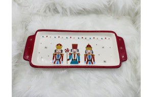 πιατελα καρυοθραυστες 38.7x15.5x3cm red