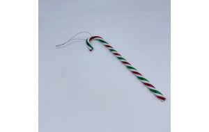 candy cane μπαστουνακι  22cm red/white/green