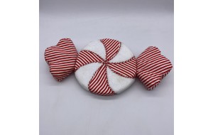 stripes καραμελα 35.5*6*19cm red/white