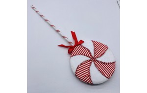 stripes lollipop 19*2*53cm red/white