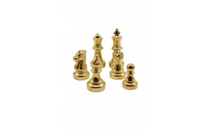 ΣΚΑΚΙ S/6 D.7CM,H.10-18CM GOLD