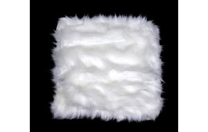 ΜΑΞΙΛΑΡΙ LONG FUR 43*43CM WHITE