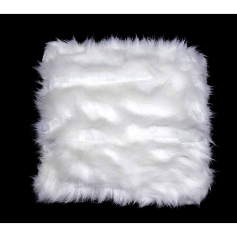 ΜΑΞΙΛΑΡΙ LONG FUR 43*43CM WHITE