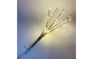 explosion star d.30cm 60led silver steady warm white ip44