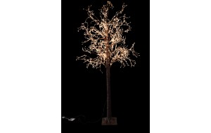 microled tree 210cm 2000led brown/copper steady warm white ip44