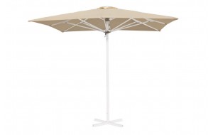 Τετράγωνη αδιάβροχη αυτόματη ομπρέλα με σκελετό από αλουμίνιο 400x400 εκ