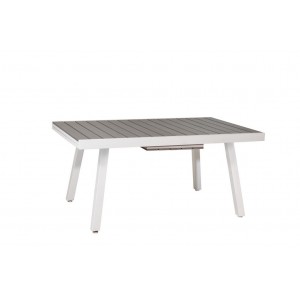 Επεκτεινόμενο τραπέζι Pollywood με σκελετό αλουμινίου  160-210x100x76 εκ
