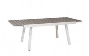 Επεκτεινόμενο τραπέζι Pollywood με σκελετό αλουμινίου  210x100x76 εκ