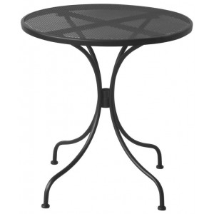 Μεταλλικό στρογγυλό τραπέζι σε μαύρο χρώμα 70x71 εκ