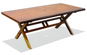 Σταθερό παραλληλόγραμμο τραπέζι acacia wood 200x100x76 εκ