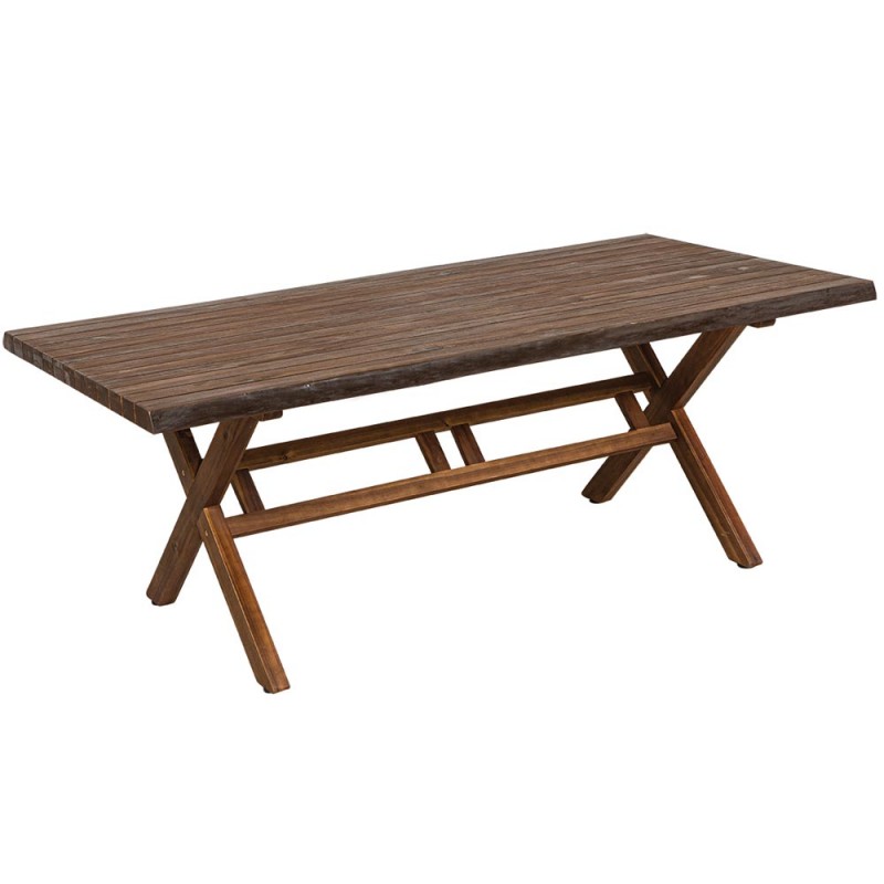 Σταθερό παραλληλόγραμμο τραπέζι acacia wood 200x100x76 εκ Σταθερό παραλληλόγραμμο τραπέζι acacia wood 200x100x76 εκ