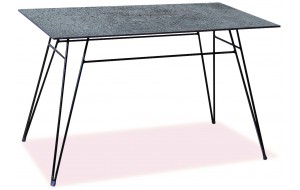Παραλληλόγραμμο μεταλλικό τραπέζι με γκρι επιφάνεια Compact Hpl 140x78x75 εκ