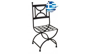 Μεταλλική γαλβανισμένη καρέκλα μασίφ κύκλος 42x52x92 εκ