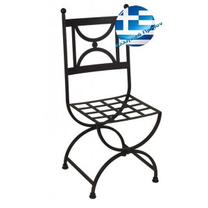 Μεταλλική γαλβανισμένη καρέκλα μασίφ κύκλος 42x52x92 εκ