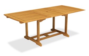 Επεκτεινόμενο τραπέζι acacia ξύλινο 180x90x72 εκ