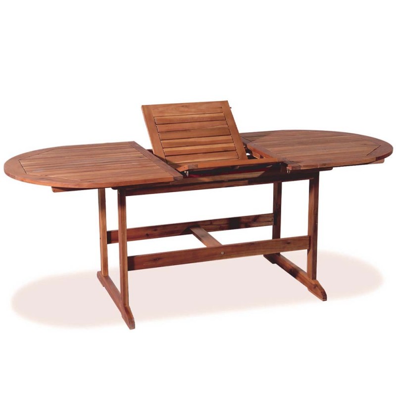 Τραπέζι επεκτεινόμενο από ξύλο ακακίας 180-240x100x72 εκ