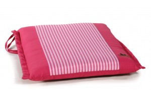 Μαξιλάρι καθίσματος με φερμουάρ σε ροζ απόχρωση 40x43x6 εκ