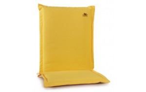 Χαμηλόπλατο μαξιλάρι με φερμουάρ σε κίτρινο χρώμα 93x43 εκ