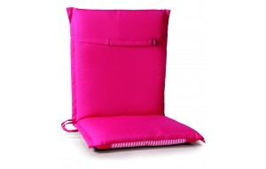Χαμηλόπλατο μαξιλάρι με φερμουάρ σε ροζ απόχρωση 93x43 εκ