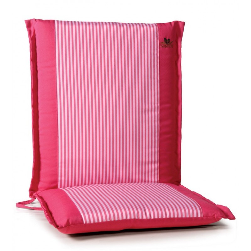 Χαμηλόπλατο μαξιλάρι με φερμουάρ σε ροζ απόχρωση 93x43 εκ