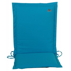 Χαμηλόπλατο μπλε μαξιλάρι με φερμουάρ 43x93 εκ