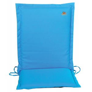 Χαμηλόπλατο μαξιλάρι με φερμουάρ σε μπλε απόχρωση 43x93 εκ