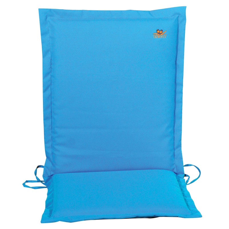 Χαμηλόπλατο μαξιλάρι με φερμουάρ σε μπλε απόχρωση 43x93 εκ